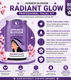 Japanese Blossom Radiant Glow Professional Facial Kit | All Skin Types | 80g