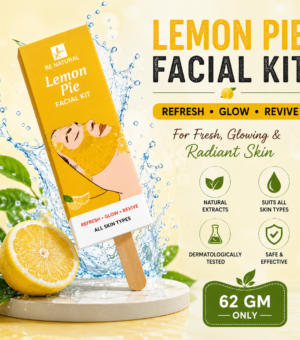 Lemon Pie Facial Kit | De-Tan & Skin Brightening Facial | Refreshing Citrus Facial | Professional Facial Kit | All Skin Types | 62g