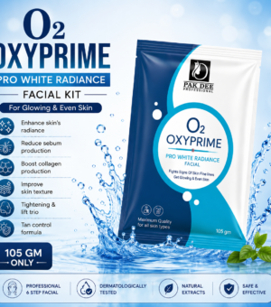 O2 OxyPrime Facial Kit | Skin Radiance & Deep Hydration | 10 Step Professional Facial | Tan Control & Collagen Boost | All Skin Types | 105g