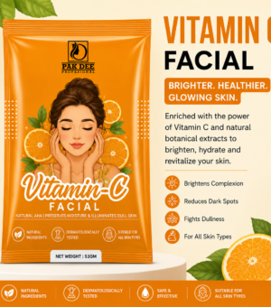 Vitamin C Facial Powder | Skin Brightening & Hydrating Facial | 6 Step Professional Facial | Vitamin C Enriched | All Skin Types | 53g