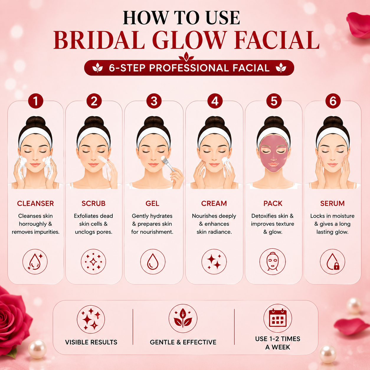 Bridal Glow Facial Powder | Instant Glow | 53g - Image 2