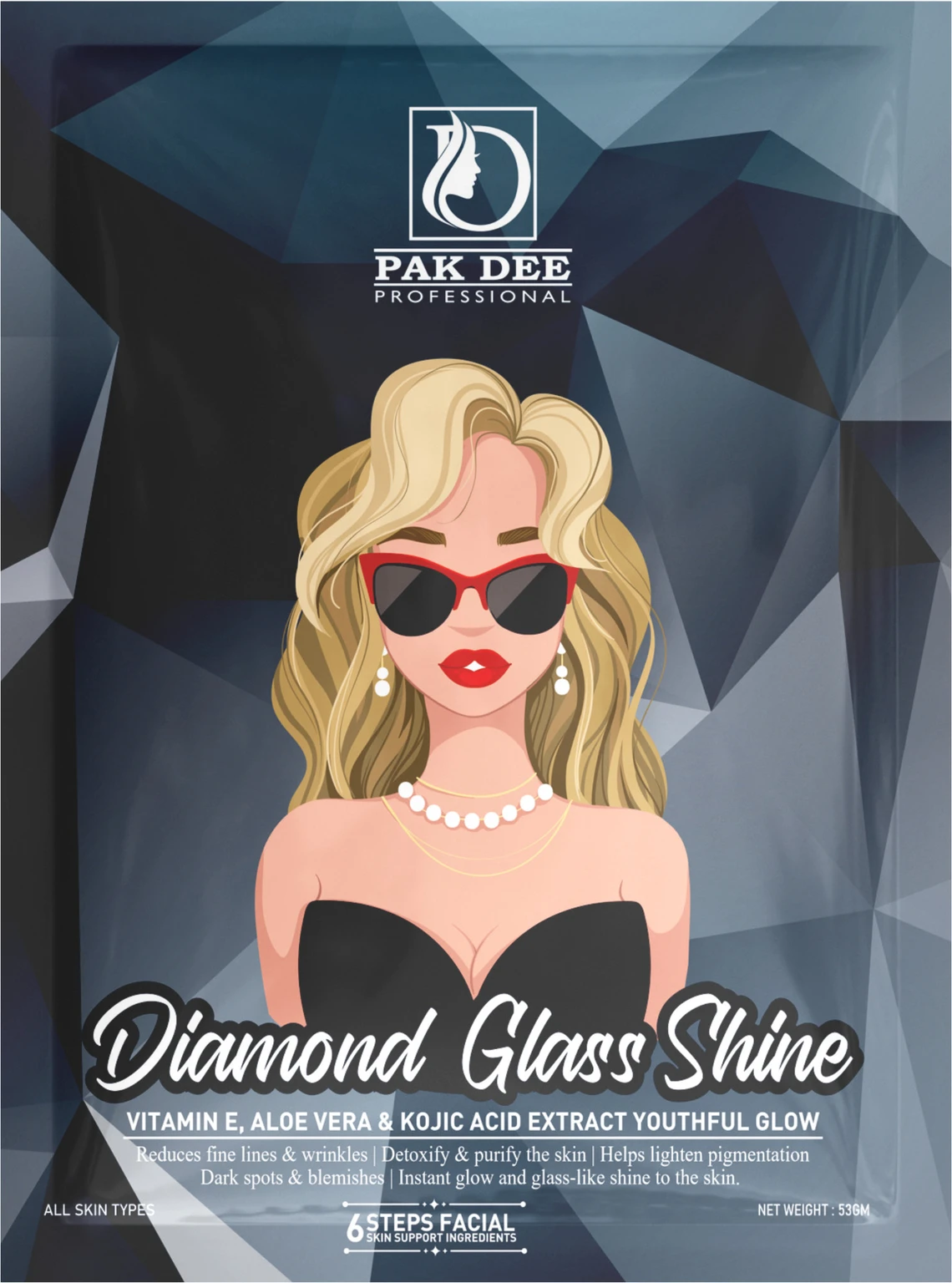 Diamond Glass Shine Facial Powder | Glass Glow | 53g