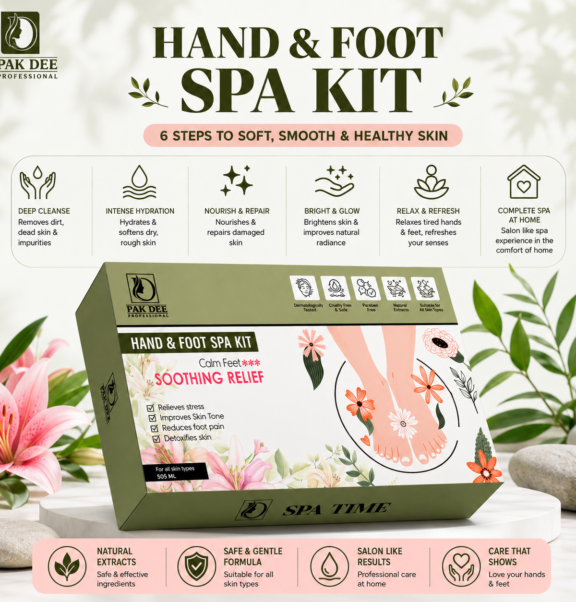 Hand & Foot Spa Kit | 6-Step Care for Soft & Smooth Skin | 505ml