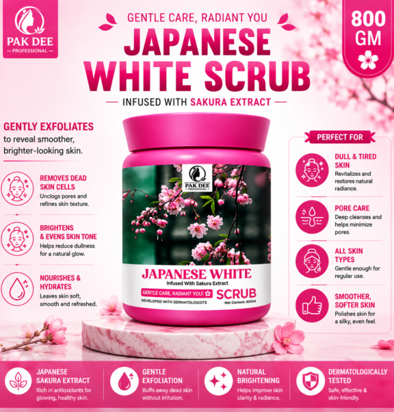 Japanese White Scrub | Gentle Exfoliation | 800g