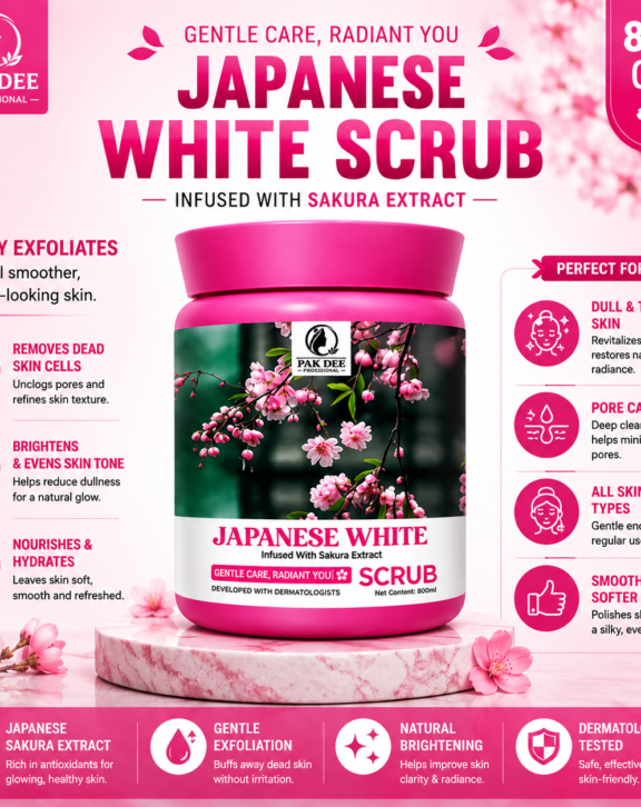 Japanese White Scrub | Gentle Exfoliation | 800g