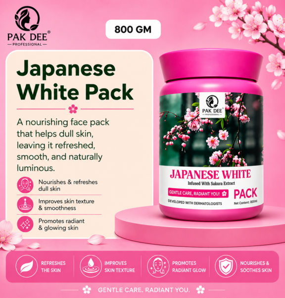 Japanese White Face Pack | Skin Radiance | 800g