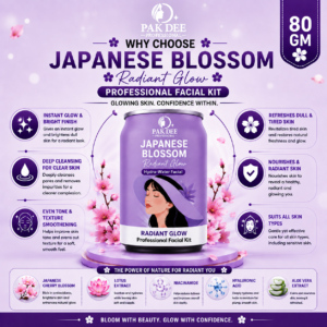 Japanese Blossom Radiant Glow Professional Facial Kit | All Skin Types | 80g