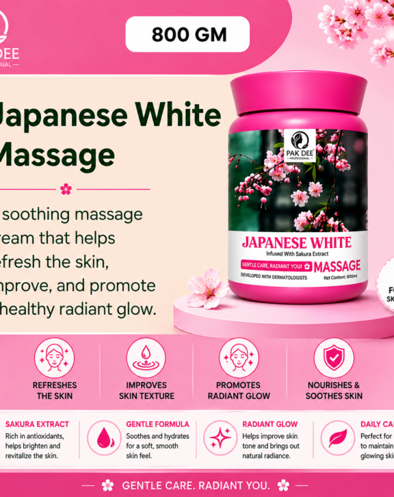 Japanese White Massage Cream | Skin Radiance | 800g