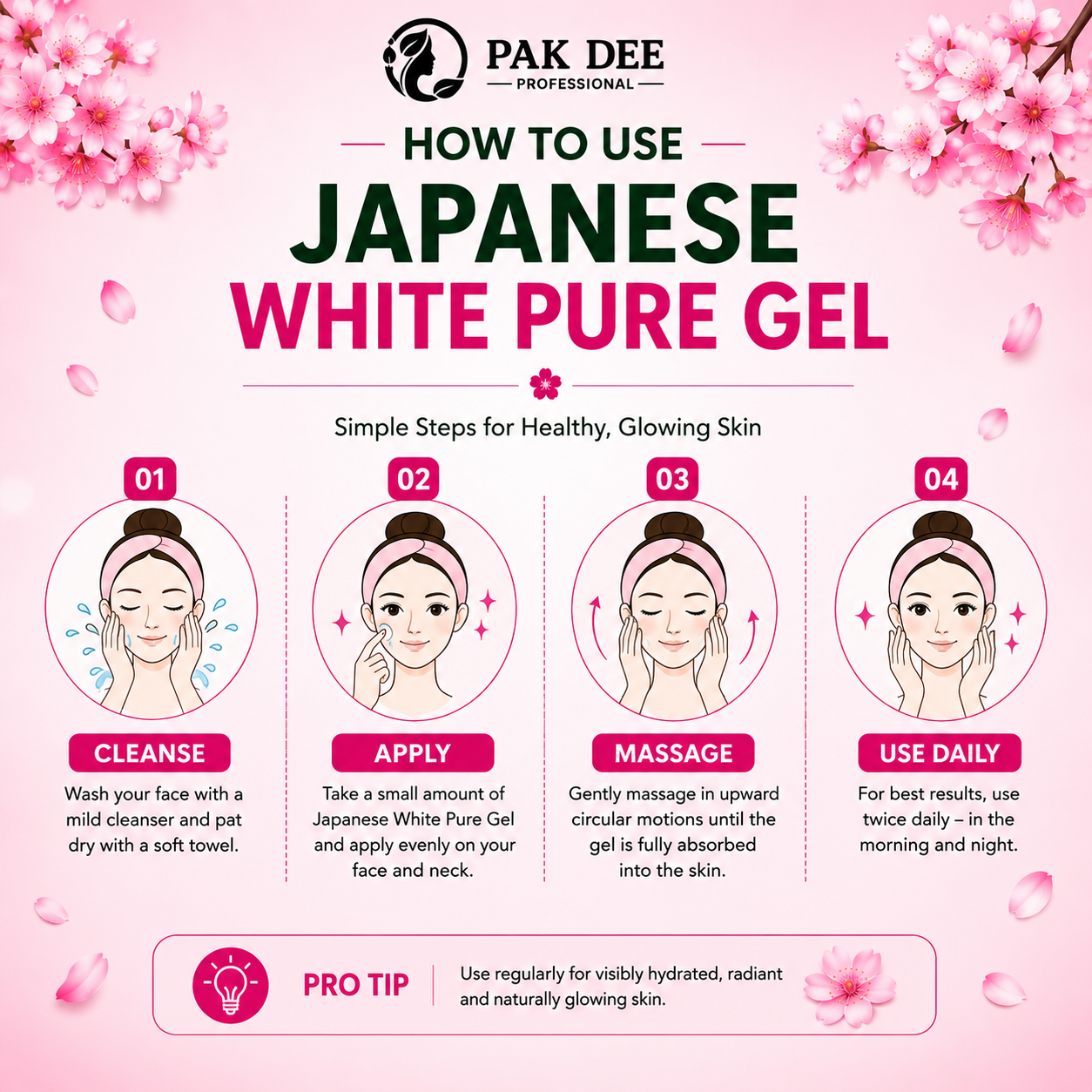 Japanese White Pure Gel | Skin Hydration | 800g - Image 4