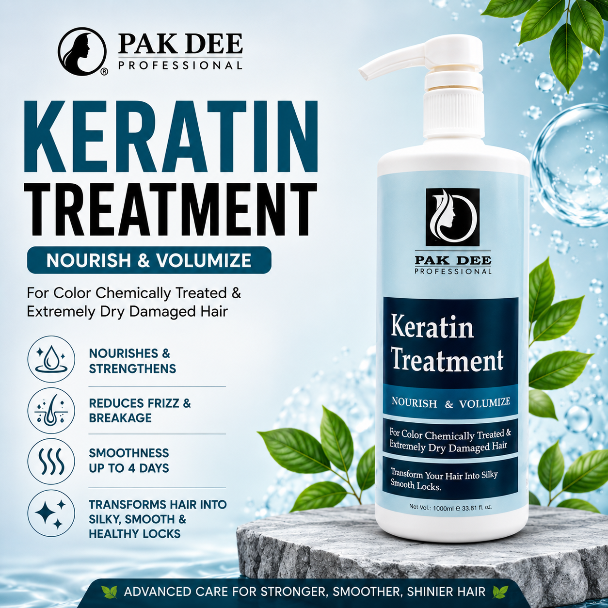 Keratin Treatment | Nourish & Smooth Hair | 1000ml