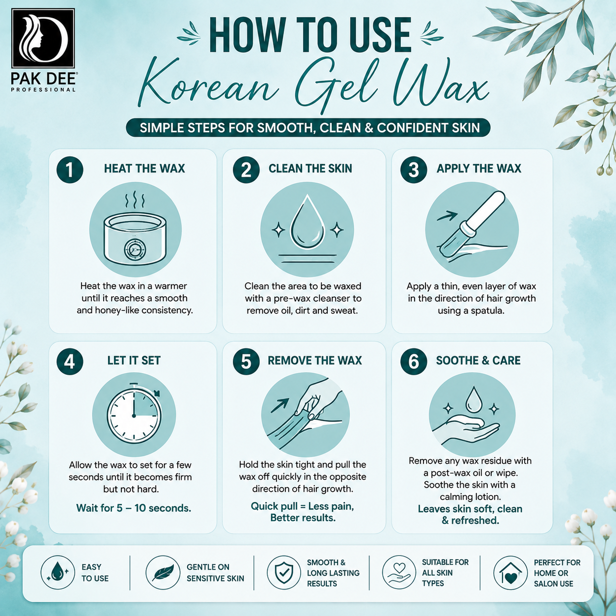 Korean Gel Wax | Smooth Hair Removal & Soft Skin | 800ml - Image 4
