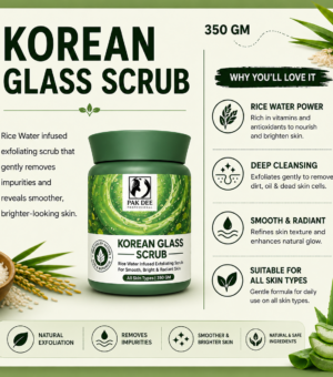 Korean Glass Scrub | Gentle Exfoliation | 350g