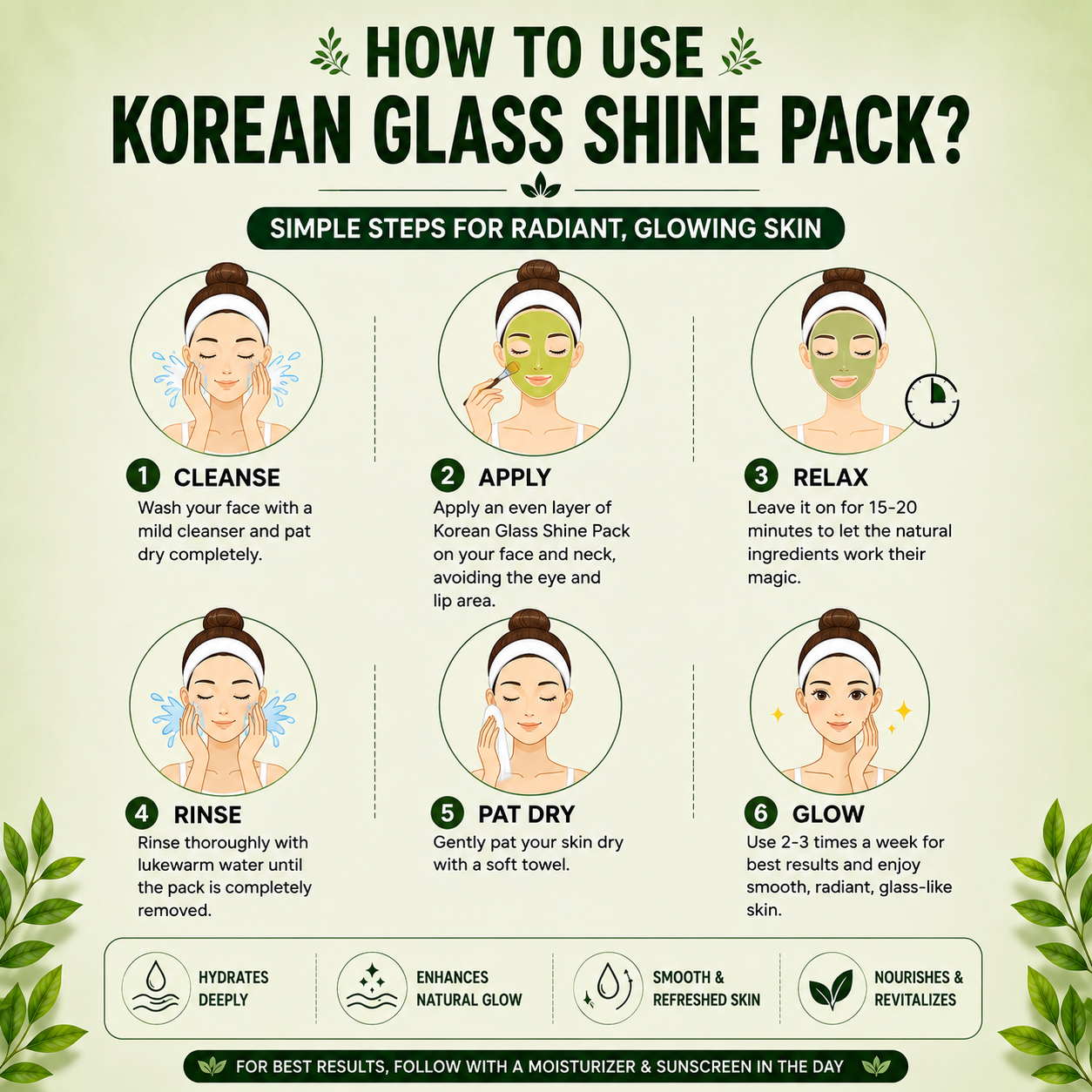 Korean Glass Shine Pack | Glass Skin Glow | 800g - Image 3