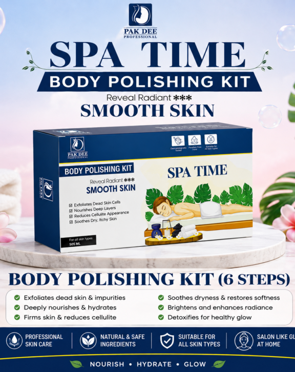 Body Polishing Kit | 6-Step Exfoliation & Hydration | 505ml