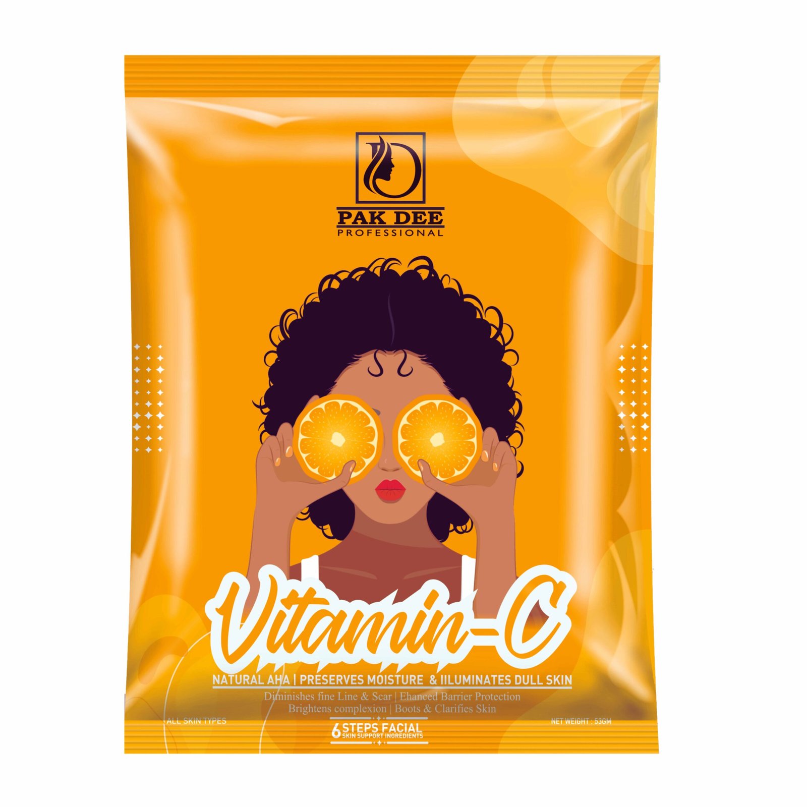 Vitamin C Facial Powder | Skin Brightening & Hydrating Facial | 6 Step Professional Facial | Vitamin C Enriched | All Skin Types | 53g