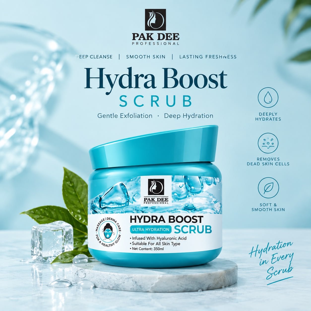 Hydra Boost Ultra Hydration Facial Kit | Hyaluronic Acid | 350ml - Image 5